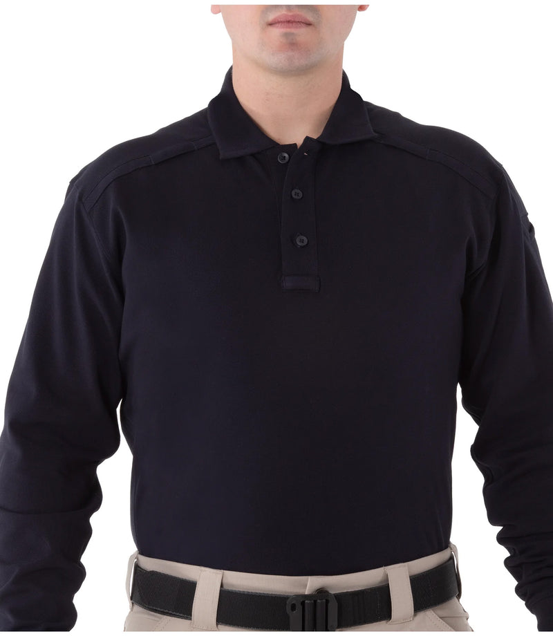 Men's Cotton Long Sleeve Polo